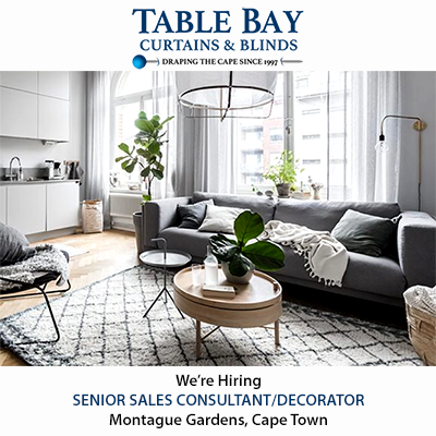 Table Bay Curtains - Senior Sales Consultant/Decorator - Montague Gardens, Cape Town